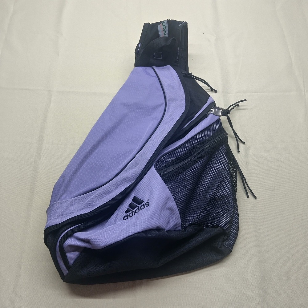 Adidas LoadSpring Sling Backpack Lavender Black One Shoulder Crossbody Bag